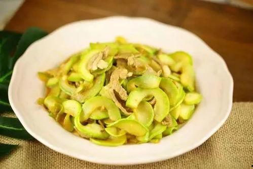 茭瓜炒纯瘦肉可以吃吗视频,茭瓜炒纯瘦肉，营养均衡的快手菜分享